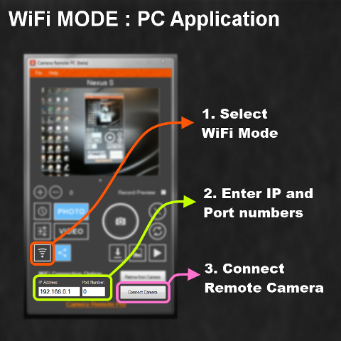 WiFi Mode PC Application